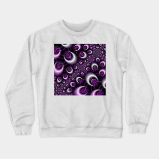 purple fractal hoops Crewneck Sweatshirt